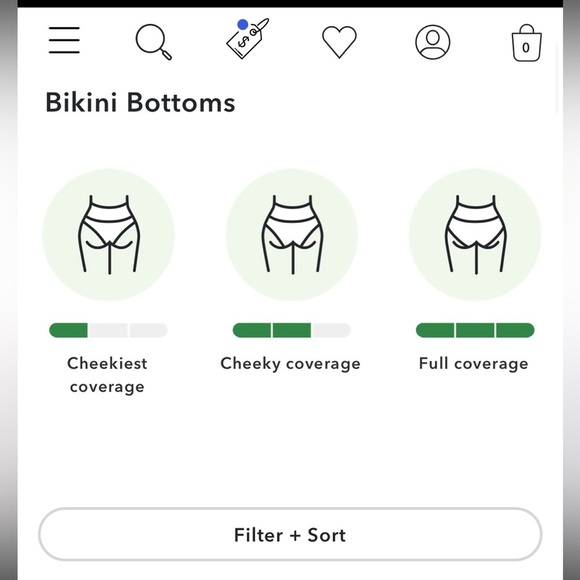 [Aerie] NWT Jacquard High
Cut Cheeky Bikini Bottoms - Picture 7 of 11